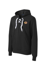 Load image into Gallery viewer, Clinton School C Lace up pull over hooded sweatshirt