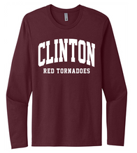 Load image into Gallery viewer, Clinton School Adult Curved Clinton Gildan Long-sleeve