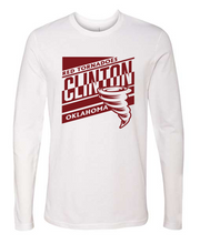 Load image into Gallery viewer, Clinton School Youth Slanted Clinton Gildan Long-sleeve