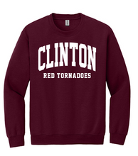 Load image into Gallery viewer, Clinton School Youth Curved Clinton Gildan Crewneck