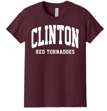 Load image into Gallery viewer, Clinton School Youth Curved Clinton Bella Canvas t-shirt