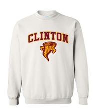 Load image into Gallery viewer, Clinton School Adult Curved Clinton Tornado Gildan Crewneck
