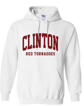 Load image into Gallery viewer, Clinton Store Youth Curved Maroon Clinton Gildan hoodie