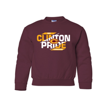 Load image into Gallery viewer, Clinton Pride Youth Gildan Sweatshirt
